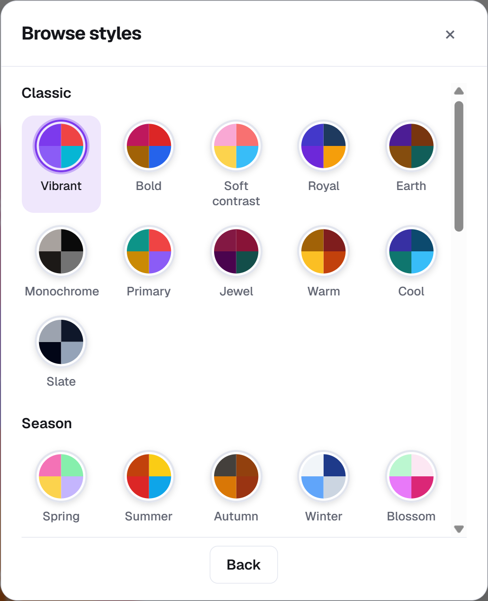 Customize popover for theming the wheel spinner